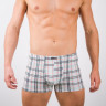 Облегающие мужские трусы-боксеры с принтом в клетку