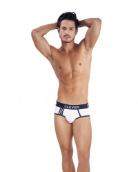 Белые хлопковые трусы-брифы Clever Piping Brief