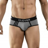 Серые хлопковые трусы-брифы Clever Piping Brief