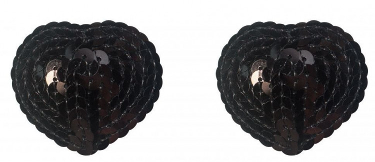 Черные пэстисы-сердечки Rand 