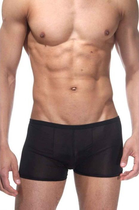 Черные низкие трусы-боксеры 