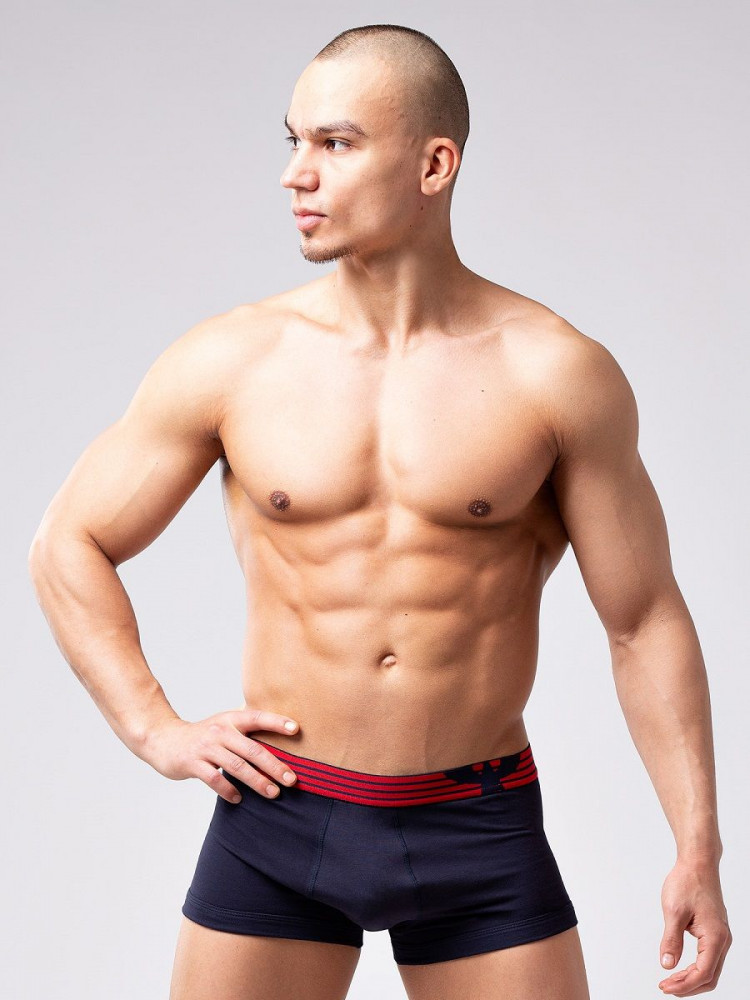 Мужские укороченные боксеры из мягкого хлопкового трикотажа 