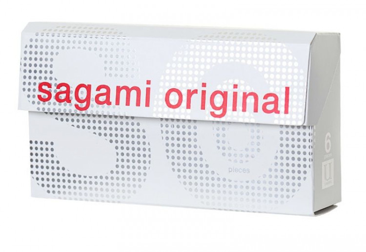 Ультратонкие презервативы Sagami Original 0.02 - 6 шт. 