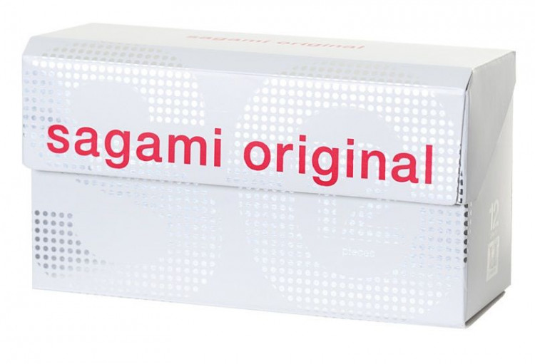 Ультратонкие презервативы Sagami Original 0.02 - 12 шт. 