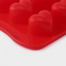 Форма для шоколада Доляна «Сердечки», силикон, 20,5×10 см, 15 ячеек (3×2,6 см), цвет МИКС
