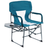 Бирюзовое туристическое кресло Maclay со столиком (57х50х94 см)
