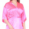 Короткий халат-кимоно из искусственного шелка