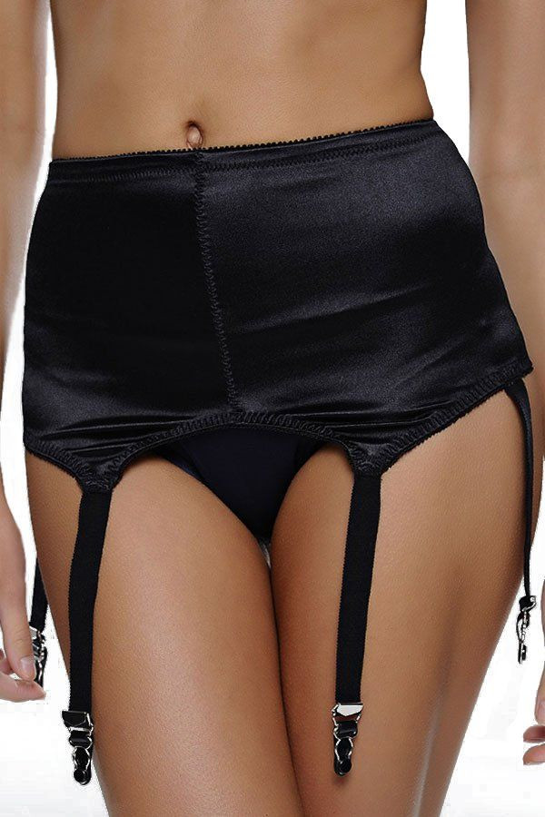 Пояс для чулок из плотной сатиновой ткани 