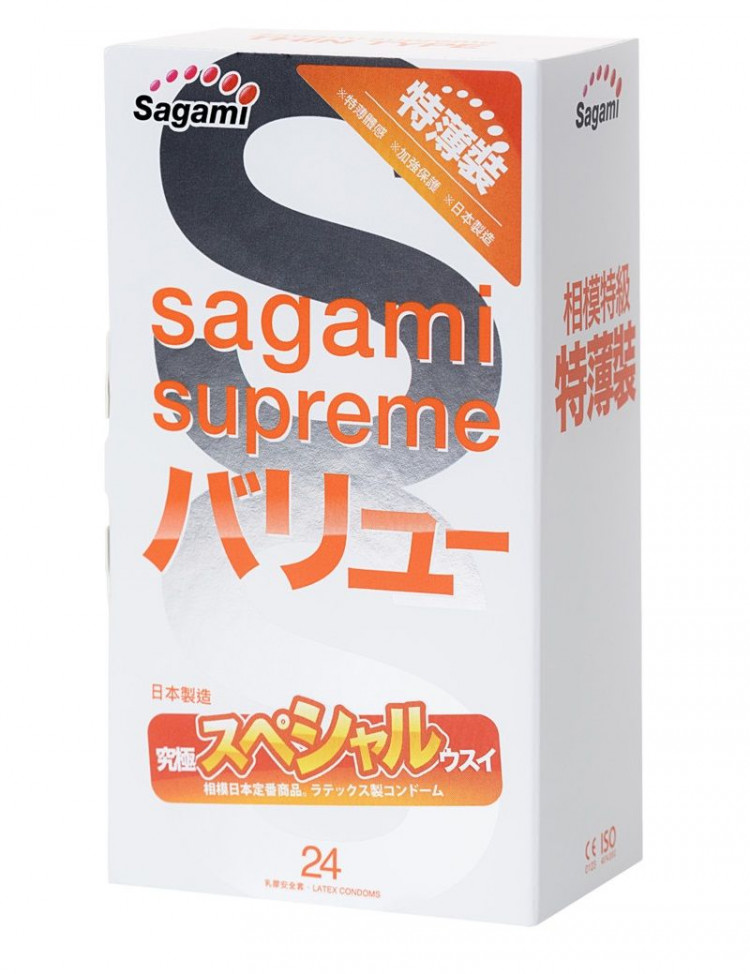 Ультратонкие презервативы Sagami Xtreme Superthin - 24 шт. 