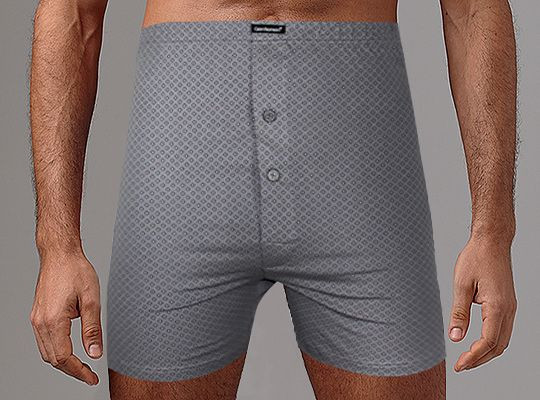 Мужские трусы-боксеры в мелкий ромб 