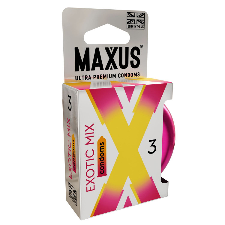 Ароматизированные презервативы Maxus Exotic Mix - 3 шт. 