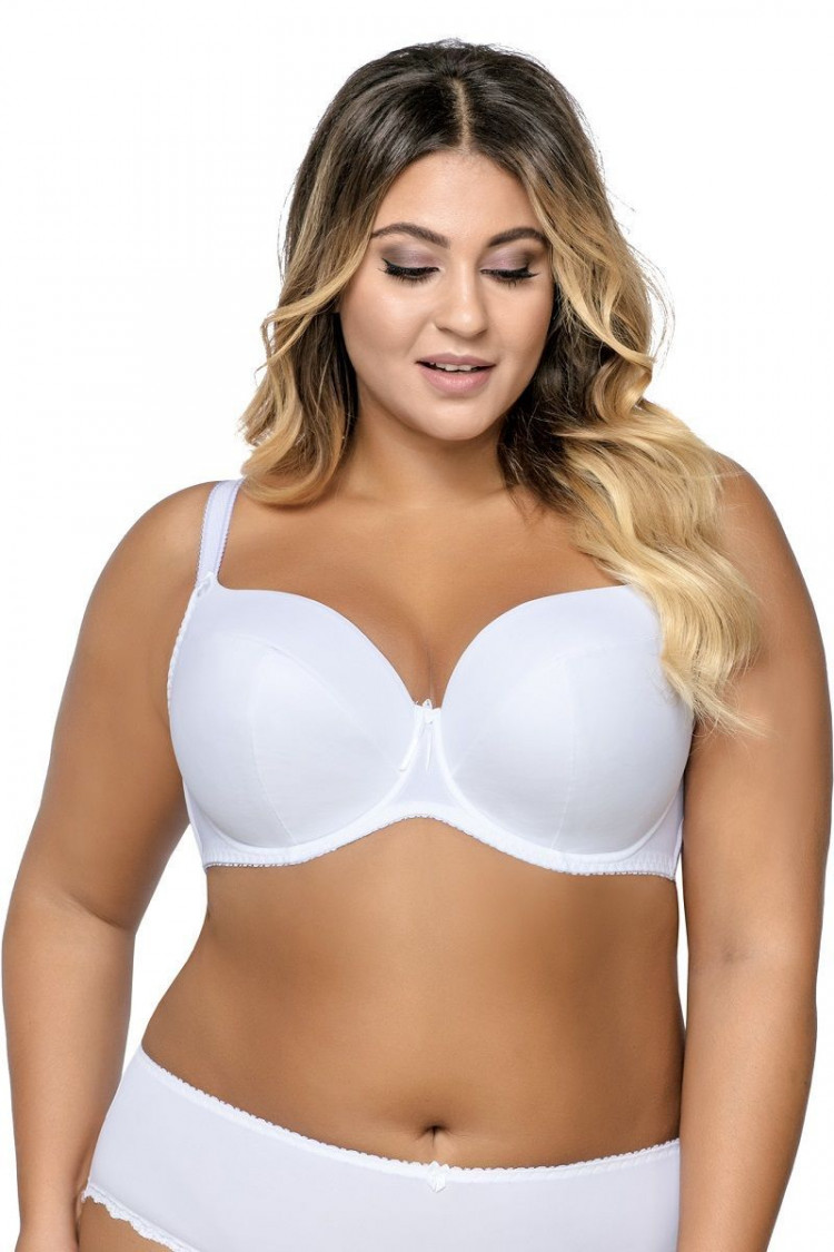 Элегантный бюстгальтер plus size с уплотненными чашками из нежной микрофибры 