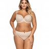 Элегантный бюстгальтер plus size с уплотненными чашками из нежной микрофибры Элегантный бюстгальтер plus size с уплотненными чашками из нежной микрофибры