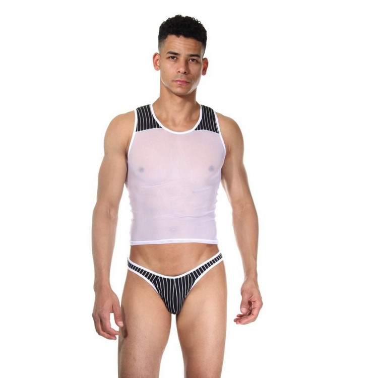 Сексуальный мужской комплект: майка и стринги 