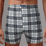 Хлопковые мужские трусы-боксеры в клетку Хлопковые мужские трусы-боксеры в клетку