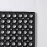 Черный придверный ячеистый коврик «Добро пожаловать» (43х73 см)