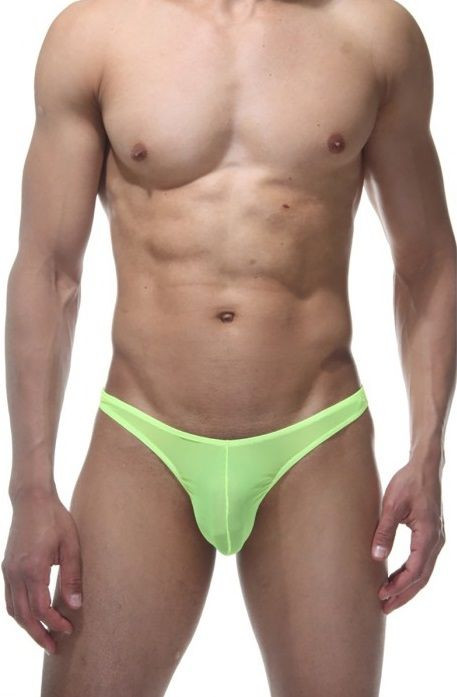 Мужские трусы-тонги цвета лайма 