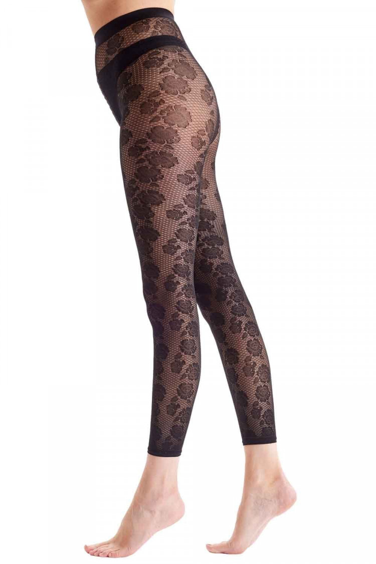 Женственные легинсы с рисунком в виде роз 