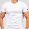 Мужская облегающая футболка с круглым вырезом