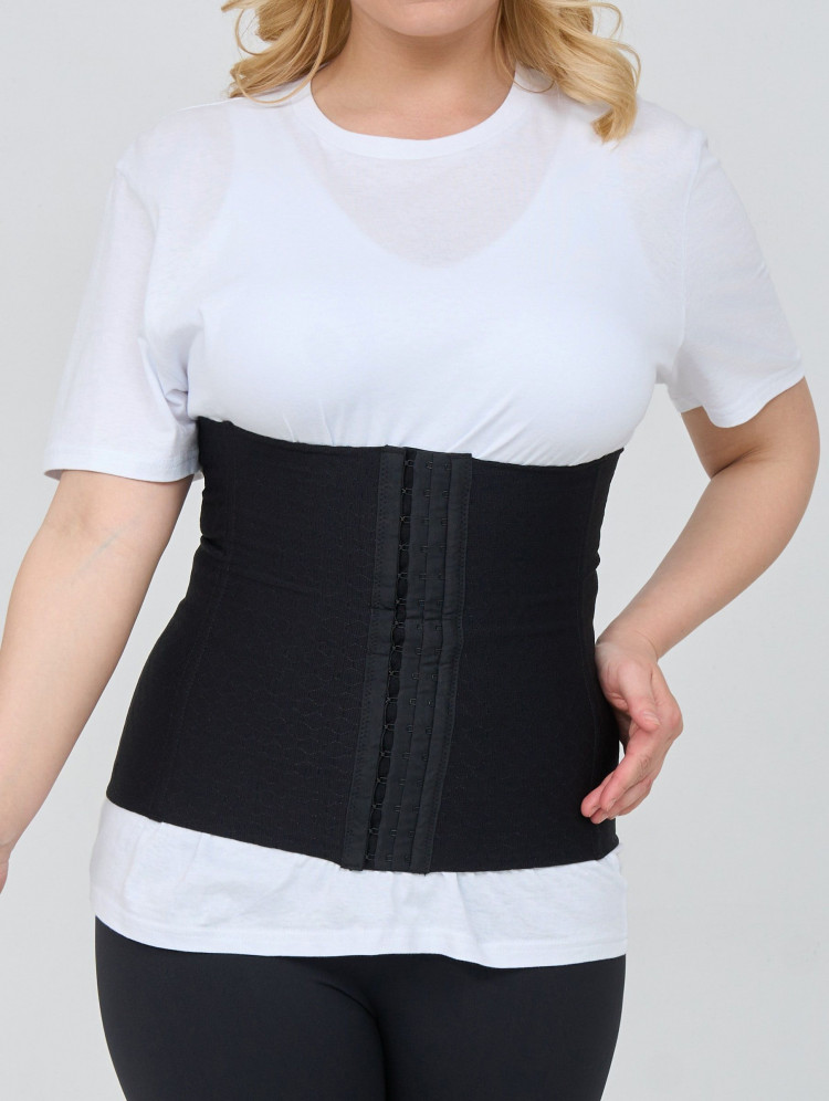 Утягивающий пояс-корсет с рисунком в виде сот 