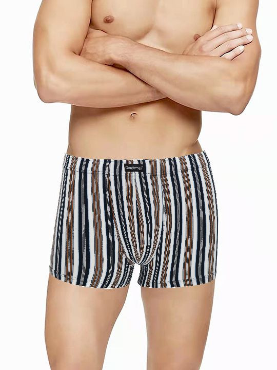 Мужские трусы-шорты в цветную полоску 
