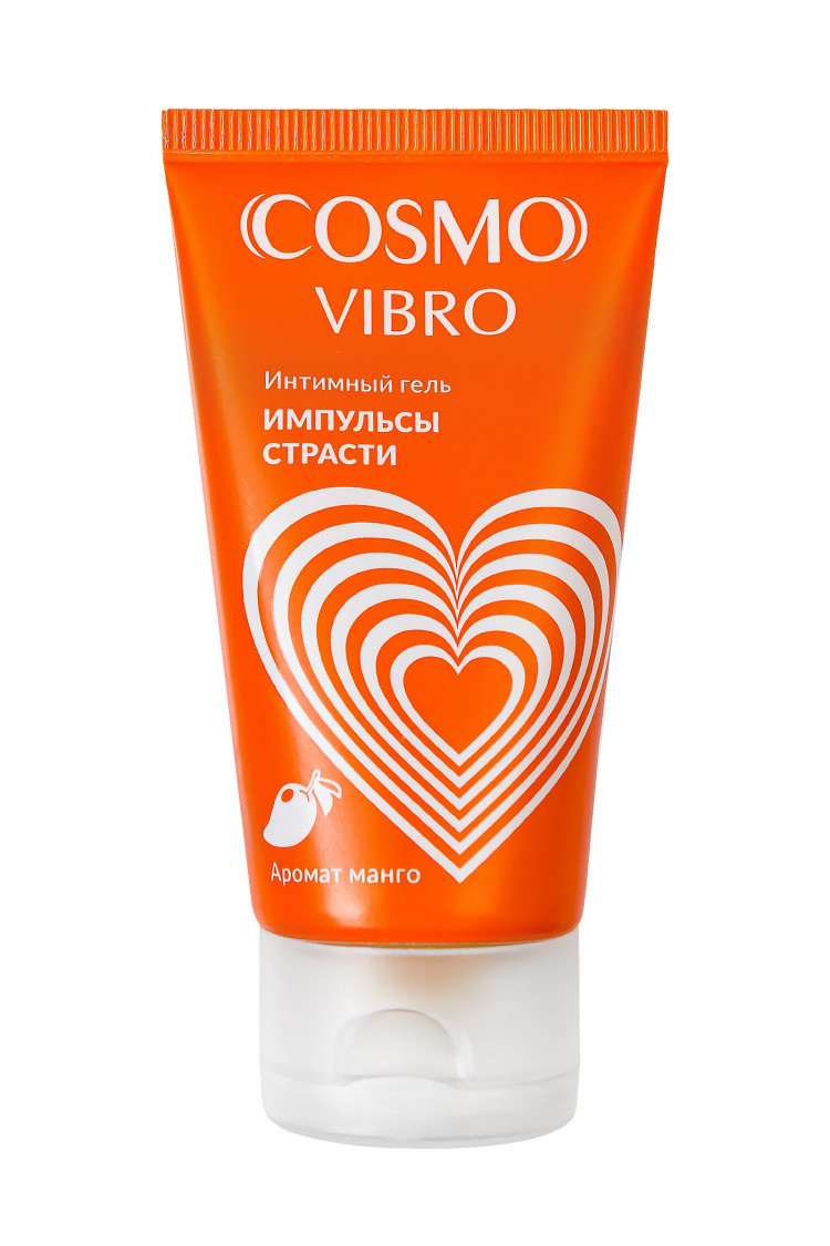 Возбуждающий интимный гель Cosmo Vibro с ароматом манго - 50 гр. 