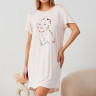 Нежная домашняя сорочка с принтом