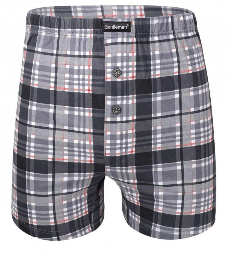 Клетчатые трусы-шорты на пуговках 