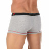 Мужские трусы-боксеры с контрастной строчкой и темной резинкой