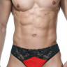 Мужские трусы-танга с кружевом Мужские трусы-танга с кружевом