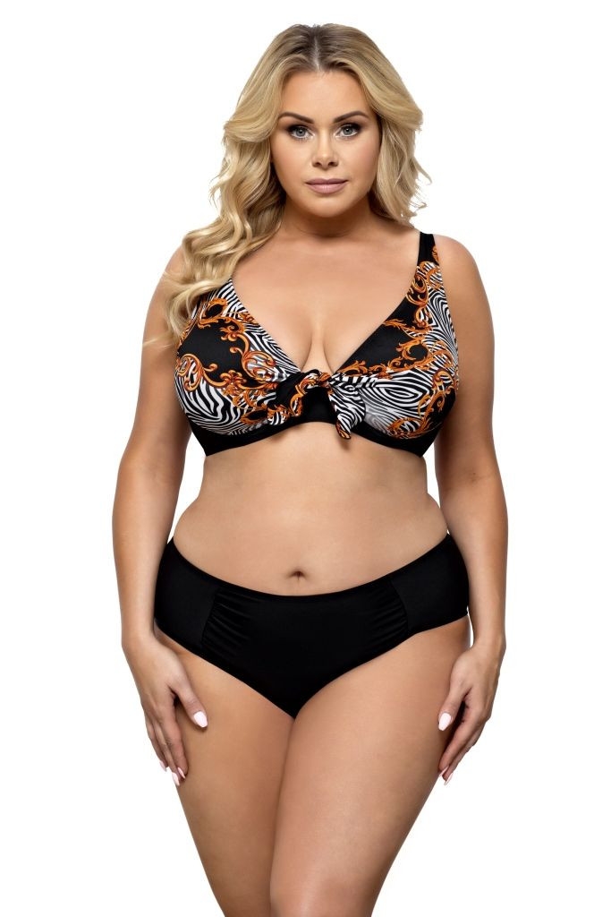 Женский купальник plus size в модной расцветке 