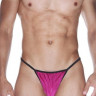 Мужские розово-черные трусы-стринги Мужские розово-черные трусы-стринги