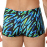 Черные плавки-боксеры с цветными зигзагами