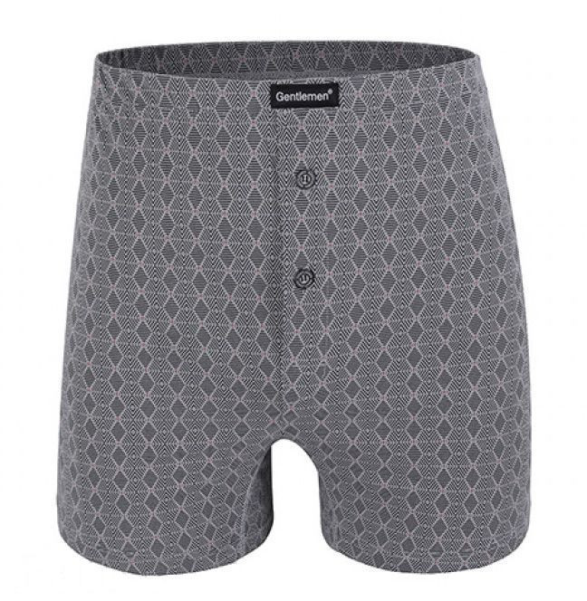 Мужские хлопковые трусы-боксеры свободного кроя 