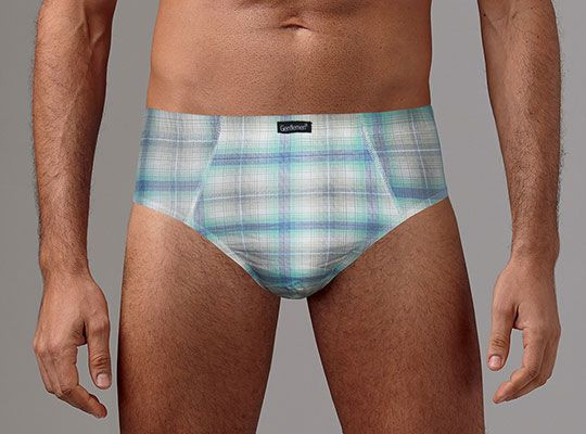 Набор из 2 клетчатых трусов-слипов 