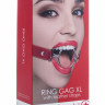 Расширяющий кляп Ring Gag XL с красными ремешками