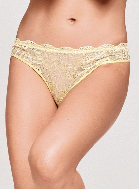 Трусики-слипы из цветного кружева 