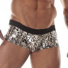 Серебристые трусы-хипсы с черными буквами Серебристые трусы-хипсы с черными буквами