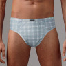 Набор из 2 клетчатых трусов - серых и голубых Набор из 2 клетчатых трусов - серых и голубых