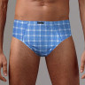 Набор из 2 клетчатых трусов - серых и голубых Набор из 2 клетчатых трусов - серых и голубых
