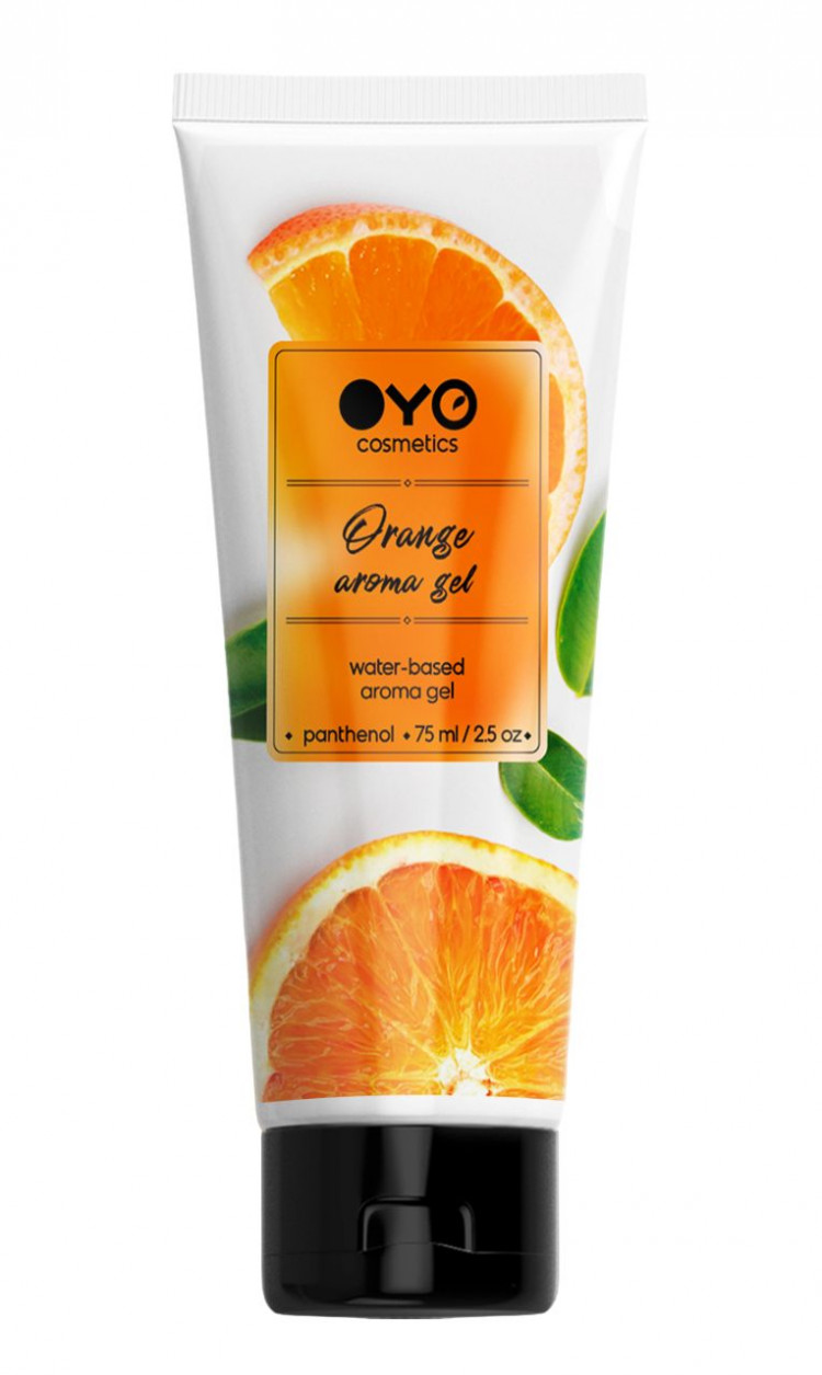 Лубрикант на водной основе OYO Aroma Gel Orange с ароматом апельсина - 75 мл. 