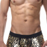 Мужские золотистые трусы-боксеры с принтом