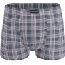 Мужские трусы-боксеры в клетку из хлопкового материала