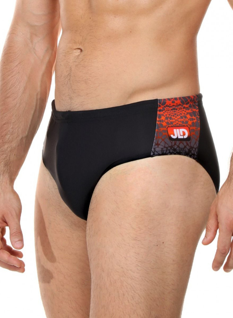 Мужские плавки с оригинальной брендированной вставкой сбоку 