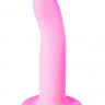 Розовый нереалистичный дилдо Stray - 16,6 см.