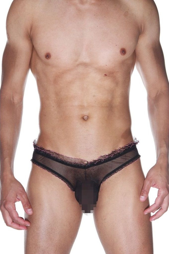 Мужские полупрозрачные трусы-слипы 