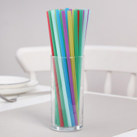 Разноцветные трубочки для напитков с гофрой Fresh - 250 шт.