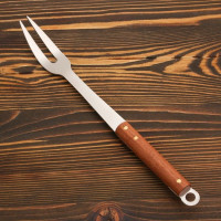 Вилка для мяса с деревянной ручкой - 36 см.