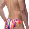Мужские разноцветные трусы-слипы с узким бочком Мужские разноцветные трусы-слипы с узким бочком