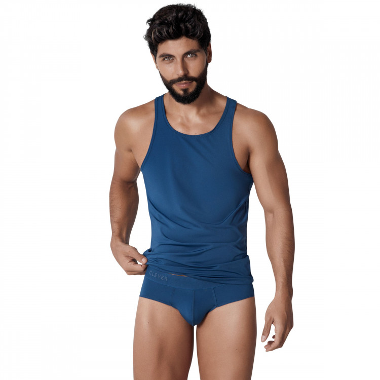 Темно-синяя мужская майка Basis Tank-Top 